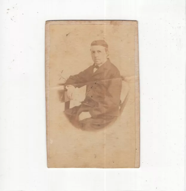 CDV Foto Feiner Herr - um 1870