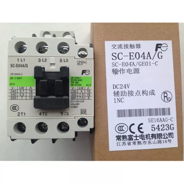 Fuji SC-E04A/G DC24V Contactor 1PC New Free Shipping SCE04A/G