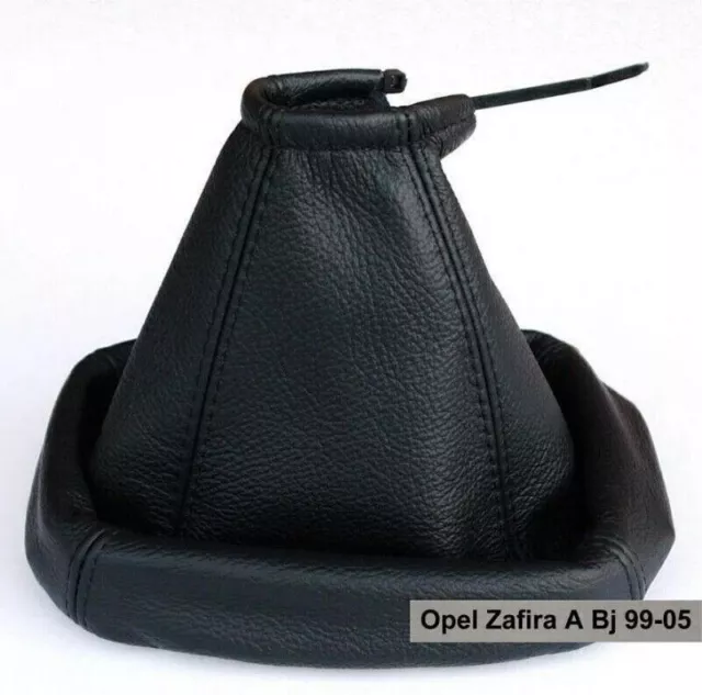 Schaltmanschette Schaltsack  ECHTES LEDER Schalthebelmanschette Opel Zafira A