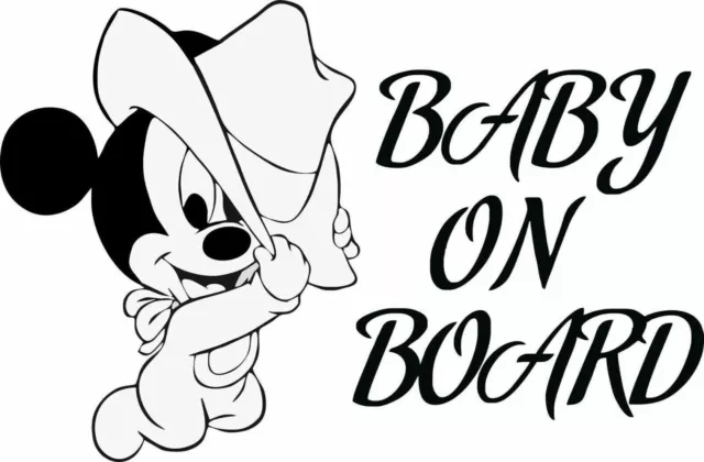 Baby On Board Sticker Funny Car Child Children Window Bumper Sticker Decal Vinyl