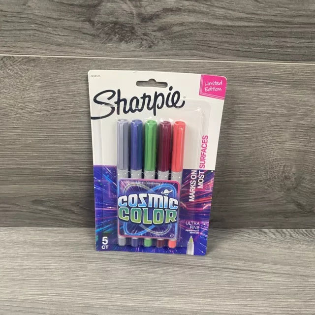 Sharpie Limited Edition Permanent￼ Markers, Fine Point, Cosmic Colors, 5  Count