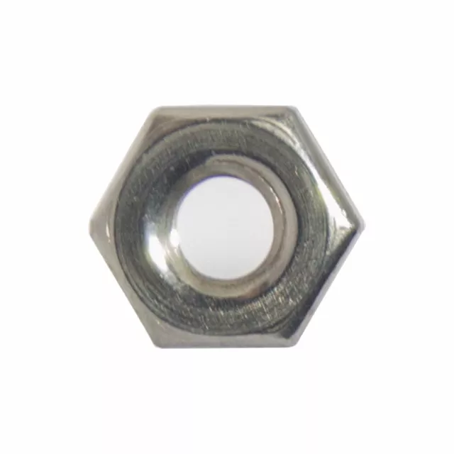 2-56 Machine Screw Hex Nuts Stainless Steel 18-8 Qty 100