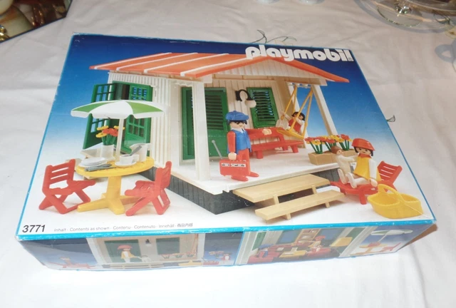 Playmobil 3771 - Maison De Vacances Vintage De 1987 (avec Boîte)