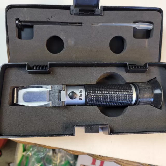 Aquarium seawater salinity/refractometer test kit Red Sea excellent condition