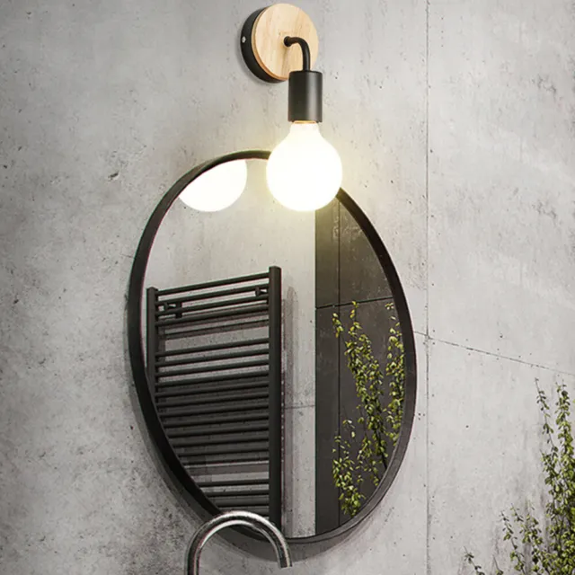 2 Pcs Creative Design Wall Lamp Hall Light Black Sconces Lighting Without