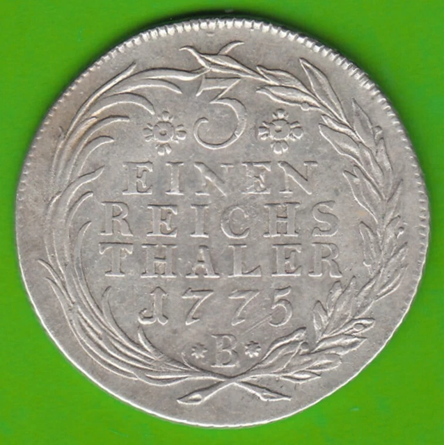 Prussia 1/3 Reichsthaler 1775 B Good Very Fine nswleipzig