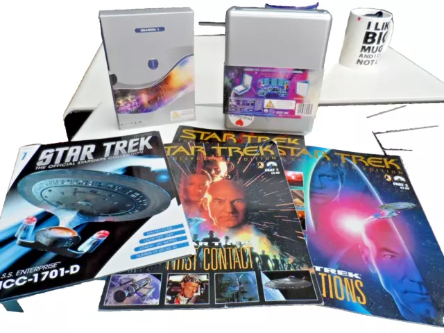 Star Trek Media Bundle DVD's x 2 Box Sets and  5 x Collectors Magazines, Collect