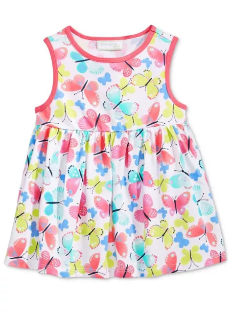 First Impressions Baby Girls Butterfly-Print Tunic Dress, 6-9 Months