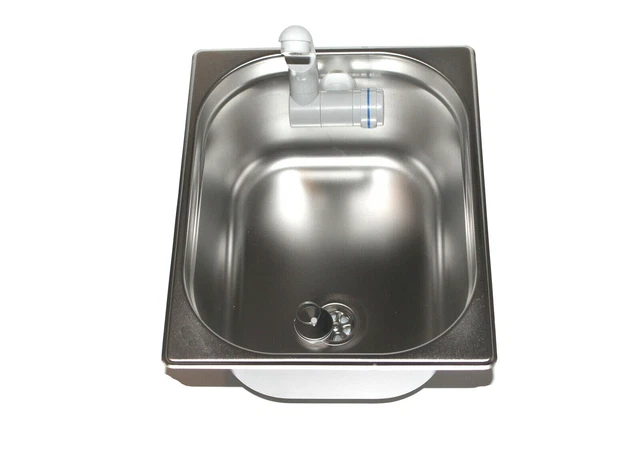 Lavello Da Cucina Nero In Acciaio Inox 80x50x20 Cm - Vasca Singola Con Rubinetto, Montaggio Sottopiano - Foto 8