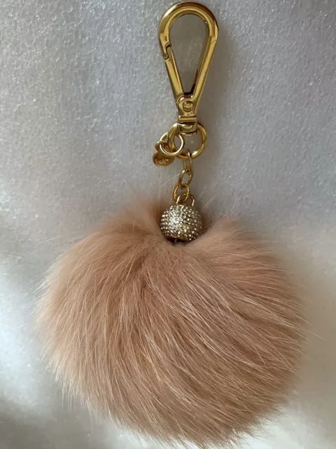 Michael Kors Mini Purse Keychain Fob Gold Color Bag charm Key