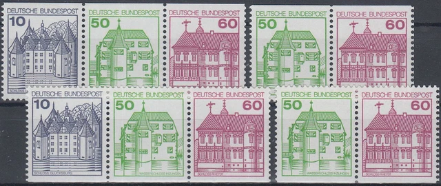 BRD / Bund alle 4 Zusammendrucke aus Markenheftchen (MH) 28 postfrisch (1940)