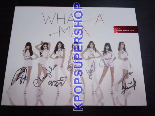 IOI Single Album Whatta Man I.O.I Autographed Signed CD Doyeon Photocard