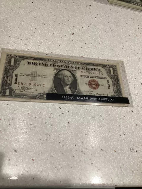 1935 a Hawaii US Bank note Extra Fine