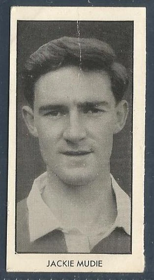 D C Thomson-World Cup Footballers-1958-#13-Blackpool & Scotland-Jackie Mudie