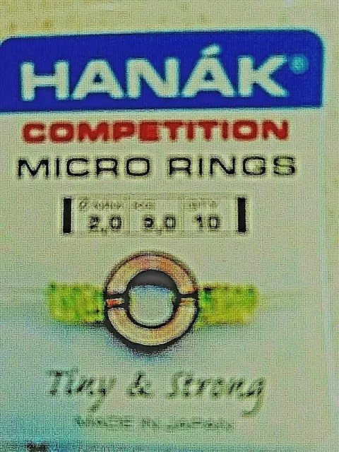 Fly Leader Micro Rings 2mm & 3mm  Hanak ,For Flies  or  Euro Nymph  Indicators..