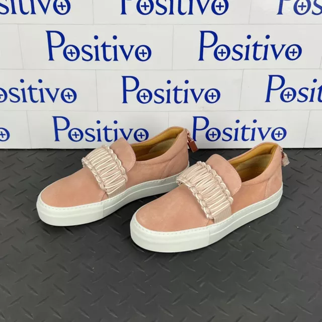 Buscemi Womens 40MM Braid Pale Pink Suede Sneakers Shoes US 9 SAMPLE New 2