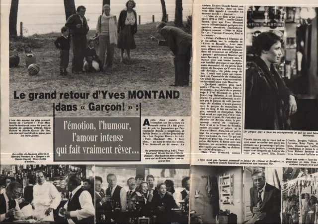 Coupure de presse Clipping 1983 Yves Montand  (2 pages)