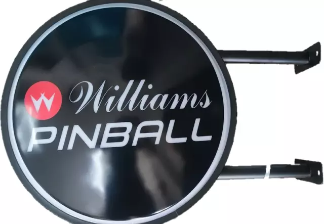 Williams Pinball Bar Lighting Wall Sign Light LED Man Cave Fathers Day Gift