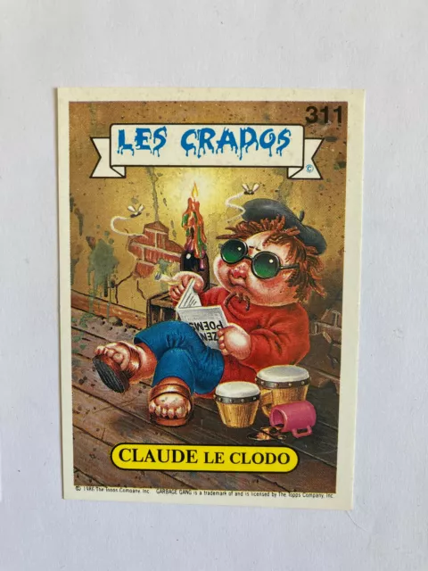 Carte autocollant 311 Les Crados 2 - Claude le clodo sticker Art Spiegelman
