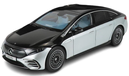 Modèle Réduit Voiture 1:18 NZG Mercedes-Benz EQS SUV (X296) 2022 Couleur Alpine Grey