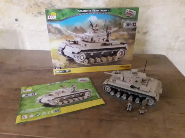 Cobi 2451-Panzer III Ausf. J DAK gebraucht mit Box und Anleitung