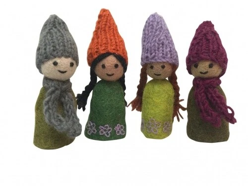 Set De 4 Marionetas Del Bosque Para Dedo - Papoose