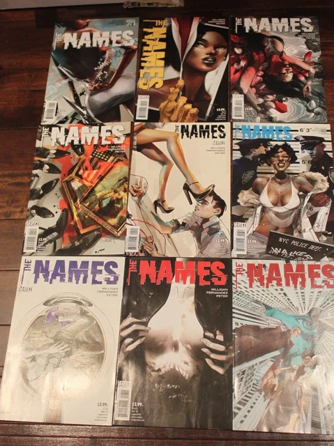NAMES #1-9 Complete Set Run Lot Mini-Series Peter Milligan VF (2014 DC Vertigo)