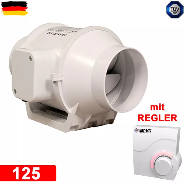 Turbo Radial Ventilateur à Tuyaux 125 MM Alimentation D'Air de 248/284 m3 / H+