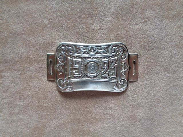 Plaque Fiscale Vélo De 1923 - Badge Vintage Cyclisme - Vendue En L'état