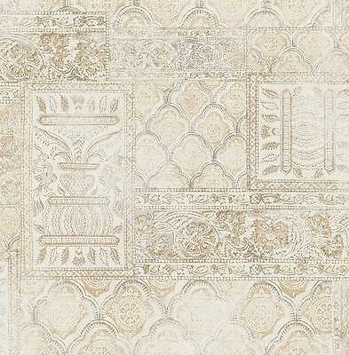 marron camel Design Papier Peint Papier peint Alhambra Mur-imitation Sable miel 