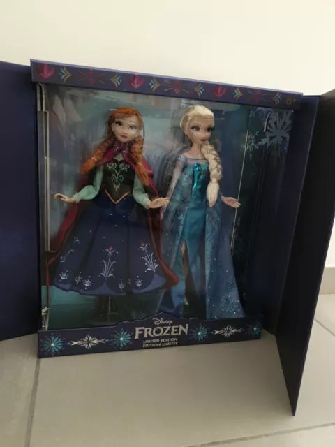 Frozen Limited Doll Set Platinum Disney Coffret La Reine Des Neiges Elsa Anna