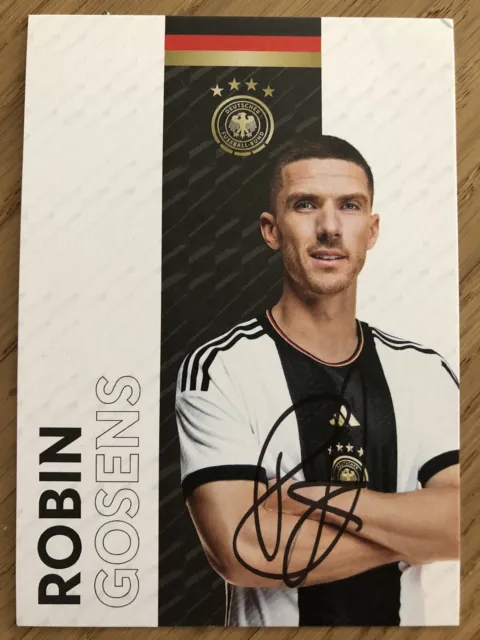 Handsignierte AK Autogrammkarte *ROBIN GOSENS* Deutschland DFB WM 2022 2023 RAR