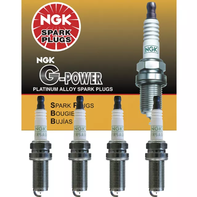 Genuine NGK G-Power Platinum Spark Plugs LFR6CGP for Honda/ Jeep/ Dodge Set of 4