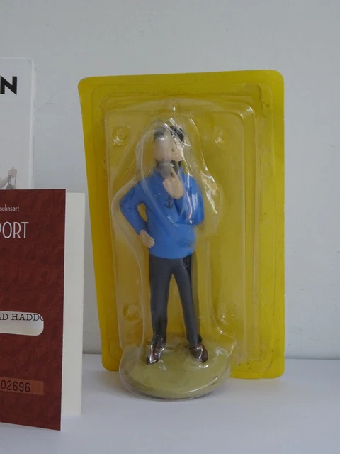 FIGURINE RÉSINE N° 2 COLLECTION TINTIN + PASSEPORT : HADDOCK DUBITATIF