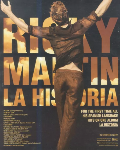 Hfbk51 Anzeige/Bild 13X11 Ricky Martin: Die Geschichte