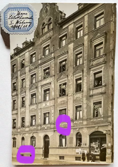 orig. Foto AK München Schlotthauer Str. um 1909