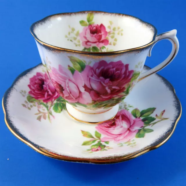 Royal Albert American Beauty Tea Cup and Saucer Set