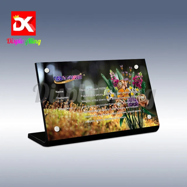 DISPLAY KING Acrylic Display Plaque for Lego Flower Bouquet 10280 £17