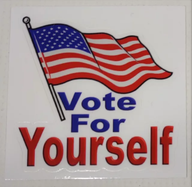 Stickers 3” Vote For Yourself Anarchist Anarchy No Gods Masters Trust No One