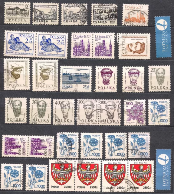 Polen -  kleines Lot Briefmarken   - gestempelt