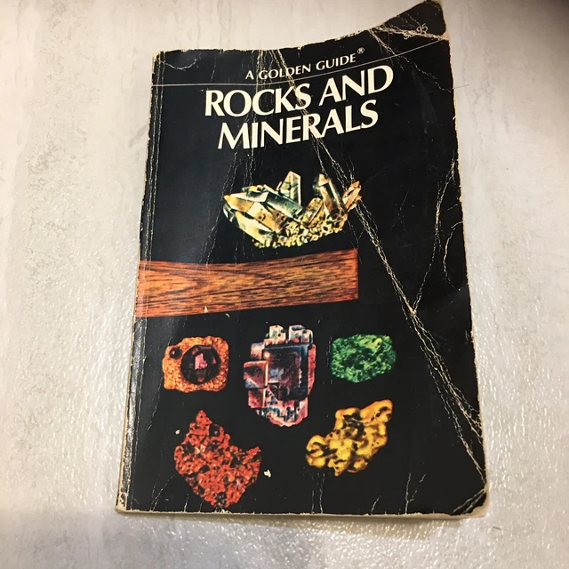A Golden Nature Guide Stars, Rocks & Minerals 1957 Golden Press Vtg Illustrated