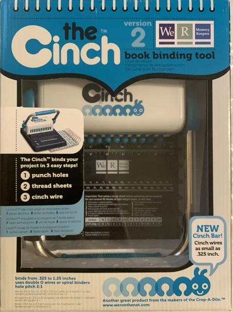 The Cinch Version 2 Book Bindery Binding Tool Machine by We R Makers - NEW