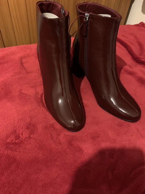 BNWT GEORGE AT Asda Ladies Burgundy Ankle Boots Size 9 14.99 PicClick UK
