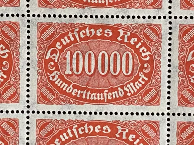 DR Infla Sheet - Mi.-No. 257 PF III (Field 9) - Plate 1 - Mint **