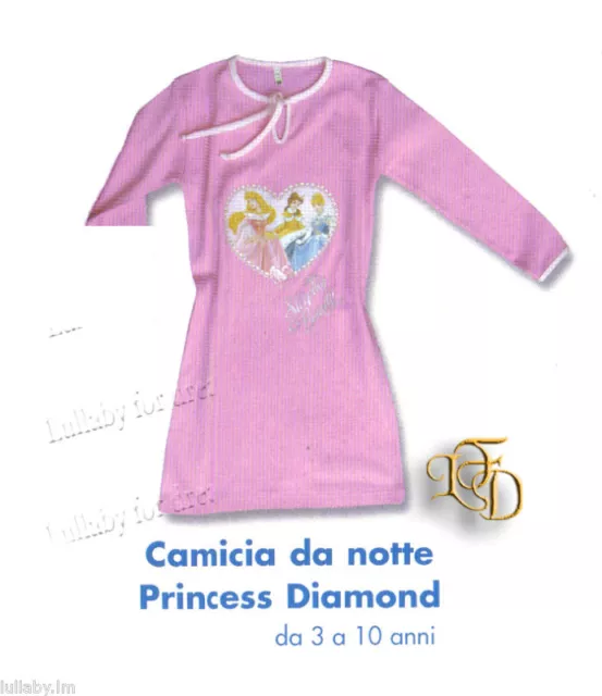 PIGIAMA PRINCIPESSE DIAMOND CALEFFI DA 7/8 e 9/10 ANNI