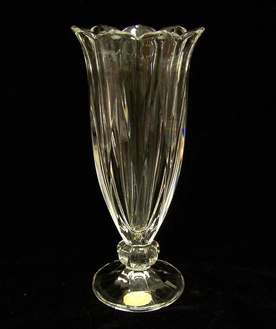 VINTAGE ENESCO LEAD Crystal Art Glass Bud Vase Germany 10.95 PicClick