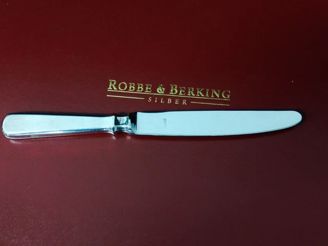 Robbe & Berking Alt Spaten Menü Messer Form A 925 Sterling Silber Besteck R&B