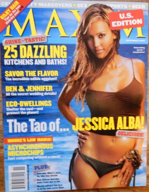 Maxim Magazine (Us) #71 Jessica Alba  Ashanti Wesley K. Clark Tarantino