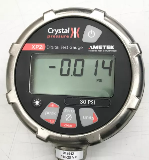 Ametek Crystal XP2i 30PSI Digital Pressure Digital Test Gauge Work properly USED 3