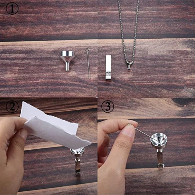 2 pz/set Collana Zircone Ceneri Collana Meepsake Regali Memoriali per Unisex